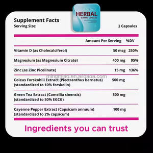 Etiqueta privada Metabolismo Aumento de la pérdida de peso Suplemento Bloqueo DE LA ABSORCIÓN Supresor del apetito Quemador de grasa Cápsulas de <span class=keywords><strong>Fatzorb</strong></span> - Product Image 4