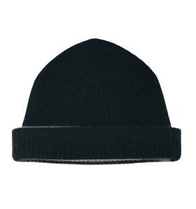 100% Cashmere Men's Luxurious Winter Warm <b>Beanies</b> Multi-Wear Fitted Border Folded Rib Pattern Hand Knitted Customizable Size - Product Image 5