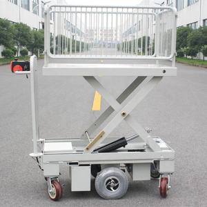 <span class=keywords><strong>Chariot</strong></span> électrique <span class=keywords><strong>moto</strong></span> HG-109, Table élévatrice à ciseaux entraînée par un cylindre pour la manipulation des matériaux - Product Image 5