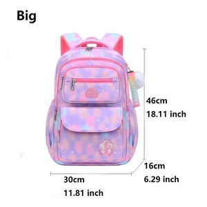 Mochila Escolar de Poliéster Impermeable con Dibujos Animados para Niñas, Ligera y Duradera para Primaria - Product Image 2