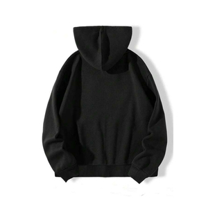 Sweat à capuche surdimensionné de luxe en coton 100% avec strass personnalisés, style streetwear, épais, pour homme, vente en gros, hiver - Product Image 2