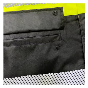 Veste de travail haute visibilité imperméable pour homme, idéale pour la sécurité en extérieur et la protection dans le secteur de la construction - Product Image 6