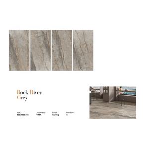 Carreaux de porcelaine émaillée polie de haute qualité, imitation brique, pour sols de cuisine de restaurant - Tailles disponibles : 60x60, 80x160 cm - Product Image 1