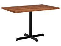 Ensemble de table de restaurant ronde en bois massif avec chaises en bois noir, mobilier de salle à manger commercial pour café, bistrot, hôtel, pour salon