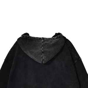 Sweats à capuche délavés à l'acide pour hommes en marque blanche, vente en gros, dernier design vintage, service OEM, vêtements respirants à capuche - Product Image 4