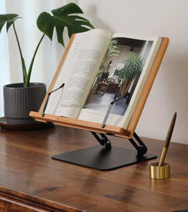Soporte para libros de cocina de metal para interiores de cocina elegantes y manejo diario de recetas, suave, funcional, confiable y eficiente - Product Image 1