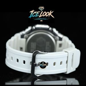 Reloj ICELook de Lujo, Cerámica y Acero Inoxidable, Esfera Blanca Redonda de 40 mm, Cuarzo Analógico, Correa de 20 mm, Estilo de Joyería de Moda Unisex - Product Image 3