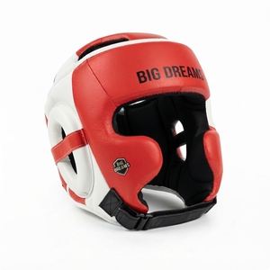 Casco Protector de Boxeo Big Dreams, de Cuero PU, Cara Abierta, para Adultos, Unisex, Uso Deportivo - Product Image 1