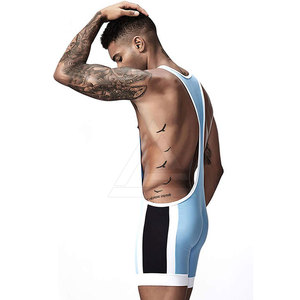 Wrestling <b>Singlets</b> <b>For</b> <b>Men</b> Gym Training Practice Matches And Competition Comfortable And Durable Sportswear - Product Image 2