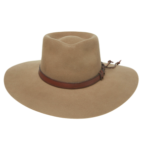 Professional Western Leather Cowboy Outback Style Wide Brim Bush <b>Hat</b> Travel Casual Premium Quality USA Europe Wholesale Trend - Product Image 2
