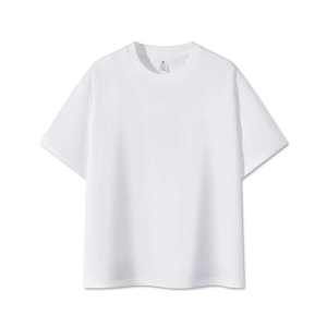 T-shirt uni en coton 100% de 230 GSM, poids lourd, avec logo personnalisé, t-shirt oversize d'été pour homme - Product Image 3