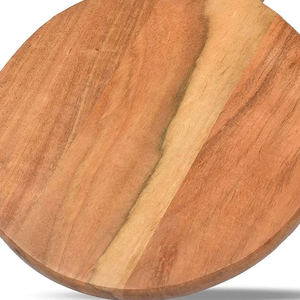Planche à découper en bois d'acacia occidental avec poignée, planche à pizza, 100% écologique - Product Image 3