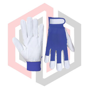 Gants de protection pour mécaniciens en cuir croûte personnalisés, anti-vibration, antidérapants, anti-coupure, antistatiques, avec manchette tricotée - Product Image 4
