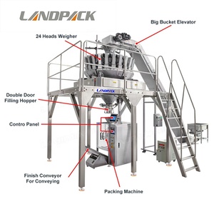 Machine d'emballage pour salades de fruits secs, confiseries, sucre blanc, fruits surgelés, légumes, snacks soufflés, aliments, tranches de citron frais - Product Image 4