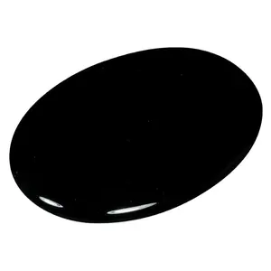 Palma de obsidiana negra Natural, piedra para protección, puesta a tierra y curación