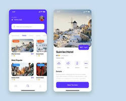 Application de réservation de voyages pour les vols, les hôtels, les packages de vacances, les itinéraires et les confirmations instantanées. - Product Image 2