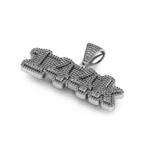 Personalized Hiphop Gift Iced 925 Solid <b>Silver</b> Cursive <b>Initial</b> Letter Number Moissanite Diamond Pendant Charms Custom Bling Name - Product Image 3