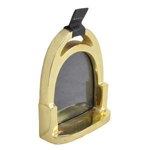 Luxury <b>Gold</b> Horse Stirrup Photo <b>Frame</b> Metal Crafts Handmade Picture Casement Gift Photoframe Table Decor For Home Office - Product Image 2