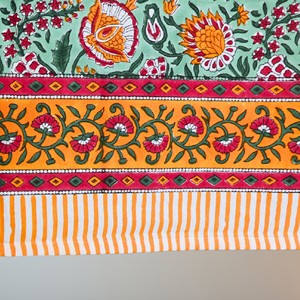 Mantel Floral Verde Salvia, Mantel Estampado, Mantel de Algodón, Decoración Boho para el Hogar, Mantel Rústico, Decoración para Mesa de Comedor - Product Image 4