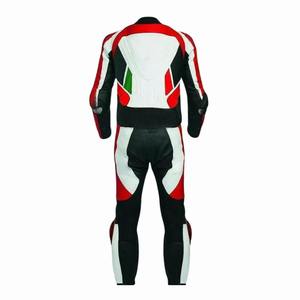 Chaquetas de Motocicleta Personalizadas de Poliéster Protector, Traje de Carreras de Cuero, Ropa de Carreras de Carretera de Piel de Vaca, Atuendo Deportivo de Motociclista de Una Pieza para Hombre - Product Image 5