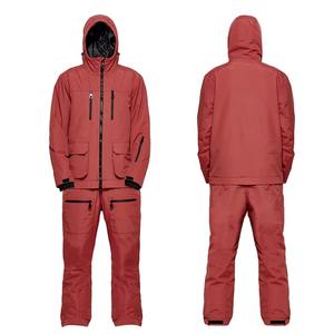 Combinaison de ski/snowboard unisexe pour l'hiver, imperméable 10 000 mm, coupe-vent, respirante, isolée en polaire -Tex Polyester/Nylon avec capuche - Product Image 1