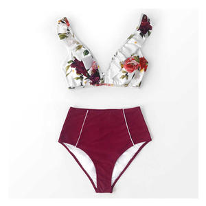 ชุดว่ายน้ำทูพีซไล่เฉดสีพระอาทิตย์ตก ดีไซน์เปิดหลังพร้อมช่องเว้าด้านข้างและรายละเอียดสายรัดสุดหรู เหมาะสำหรับแฟชั่นบิกินี่ในฤดูร้อน - Product Image 5