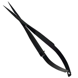 Ciseaux à cuticules ergonomiques incurvés à ressort, coupe précise, en acier inoxydable de haute qualité, pour droitiers, instrument de beauté - Product Image 1
