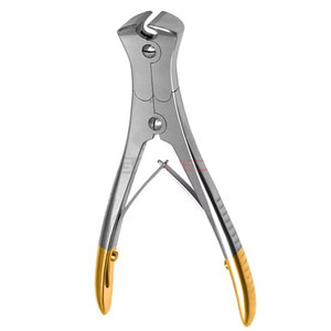 2 pièces Coupe-épingles et coupe-fils canulés TC 9 et 6 pouces, à extrémité dorée, instruments médicaux orthopédiques pour la chirurgie osseuse - Product Image 1