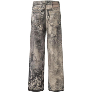 Jeans amples vintage déchirés pour hommes, style hip-hop, coupe large, décontractés, streetwear - Product Image 6