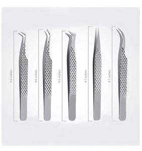 Pince à épiler pour extensions de cils de marque OEM, pièce unique – Acier inoxydable 10 mm, pointe lisse, prise en main parfaite, durable, personnalisable - Product Image 3