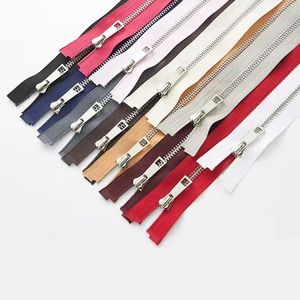 Multicolore 5 #   Fermeture éclair métallique durable à extrémité ouverte, accessoires pour vêtements, manteaux, sacs, couture, largement utilisée - Product Image 5