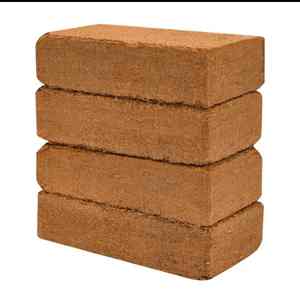 Bloque de Turba de Coco Comprimida de 5 kg, Ecológico, con Alta Retención de Agua, Ladrillo de Turba de Coco para Cultivo Hidropónico y Viveros - Product Image 1