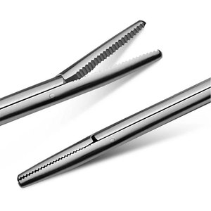Pince à oreilles d'alligator professionnelle de 12 pouces avec mâchoire incurvée, instrument chirurgical ORL en acier inoxydable de qualité supérieure, pointe fine - Product Image 4