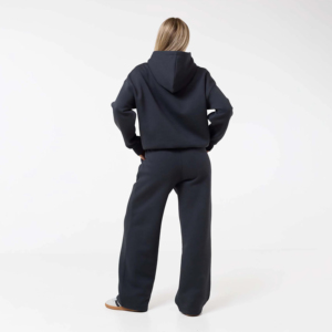 Conjunto Deportivo Negro Estampado para Mujer - Sudadera Holgada Informal y Pantalones Deportivos para Gimnasio, Correr y Actividades Deportivas, Tallas S-XXL, OEM/ODM - Product Image 6