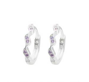 Pendientes de aro Huggie de plata esterlina 925 de circón 5A de alta calidad para mujer a la moda para fiesta y boda - Product Image 4