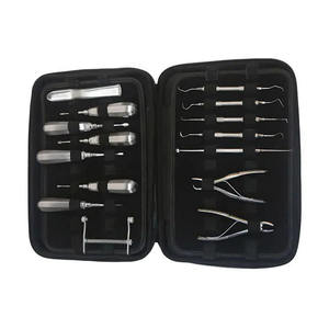 Dental Extraction Instrument Set Tooth Root Elevator Forceps Autoclavable Stainless Steel Surgery <b>Zipper</b> Case - Product Image 6