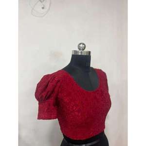 Half Puff <b>Balloon</b> Sleeve Stretchable Georgette Brasso Best Quality Ready Made Plus Size Autumn Buy Direct From Supplier - Product Image 1