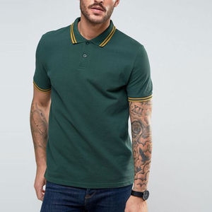 Camiseta Polo de Manga Corta Casual Deportiva de Algodón 100% Lisa con Logotipo Bordado Personalizado para Hombre - Product Image 4