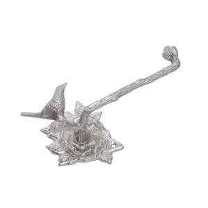 Recién llegado, portarrollos de papel higiénico de pájaro de latón tradicional a granel, accesorios de baño plateados, Hardware - Product Image 2