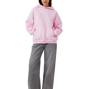 ELEGANT CORPORATION Women's <b>Orange</b> Hooded <b>Fleece</b> Sweatshirt Solid Breathable Eco-Friendly Quick Dry Full Sleeve Casual Knitted - Product Image 1