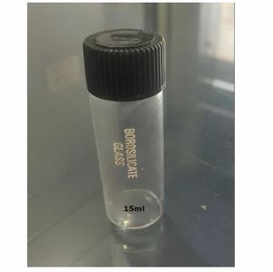 Tube de culture en verre borosilicate transparent résistant aux hautes températures de 15 ml avec bouchon à vis pour utilisation en laboratoire en promotion - Product Image 1