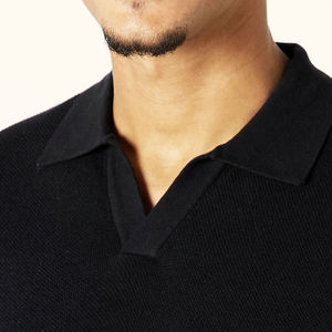 Polo de sport pour homme en coton 100% de haute qualité, avec logo brodé personnalisé, tailles variées, impression personnalisée, anti-transpiration. - Product Image 6