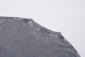 T-shirts en coton 100% de haute qualité, lavés, vente en gros, personnalisables, unisexes, t-shirts pour hommes, t-shirts pour femmes, effet délavé - Product Image 4