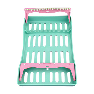 Bandeja de esterilización dental para 5 instrumentos, de plástico autoclavable con agarres de silicona, para clínicas dentales, mayorista líder - Product Image 6