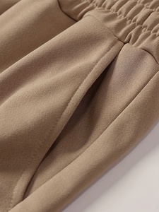 Pantalon de jogging décontracté et tendance personnalisé pour hommes, avec double taille et coupe évasée - Product Image 5
