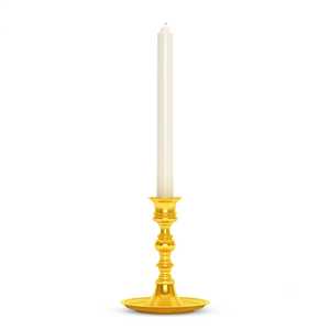 Porte-bougie en aluminium de luxe, électroplaqué, fait main, forme droite, résistant à la chaleur, durable, pour la maison, Noël, Pâques - Product Image 1