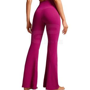 Stylish Women Flared Pant Modern Design High Waist Soft Fabric <b>Bell</b> Bottom Pants Perfect For Casual Office And Street Wear - Product Image 2