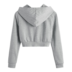 Sudadera Casual Holgada para Mujer al por Mayor con Bolsillo Grande, Manga Larga y Color Sólido para Otoño, Invierno y Primavera - Product Image 2