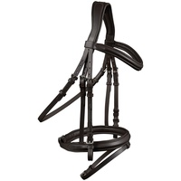 Bridon en cuir de qualité supérieure pour l'équitation, fabriqué avec une têtière et une frontale rembourrées, vente directe en gros, OEM bienvenu
