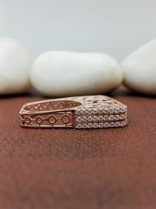 Anillo de Compromiso y Boda D'VINS JEWELS, Diseño Redondo Moderno, Corte Brillante, Color D, Blanco, Plateado, Dorado, Certificado - Product Image 4